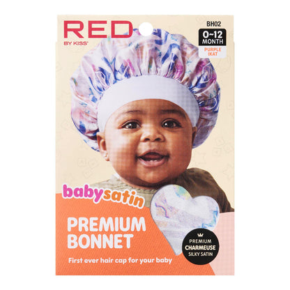 Red by Kiss Baby Satin Bonnet Sleep Caps Hair Wraps Hair Bonnet (Pink Leopard)