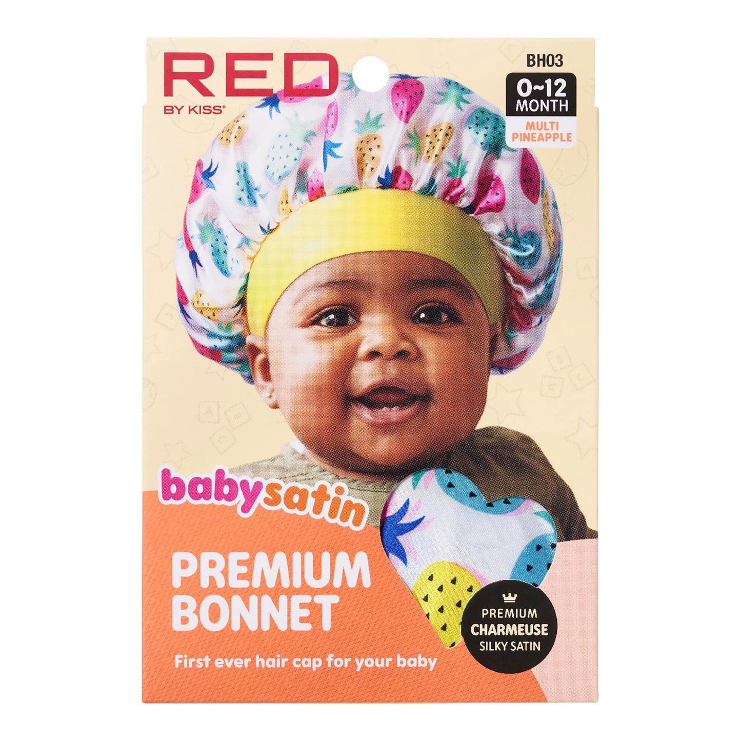 Red by Kiss Baby Satin Bonnet Sleep Caps Hair Wraps Hair Bonnet (Pink Leopard)